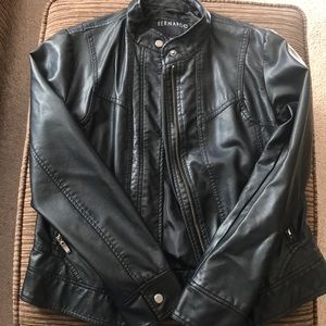 Faux leather jacket